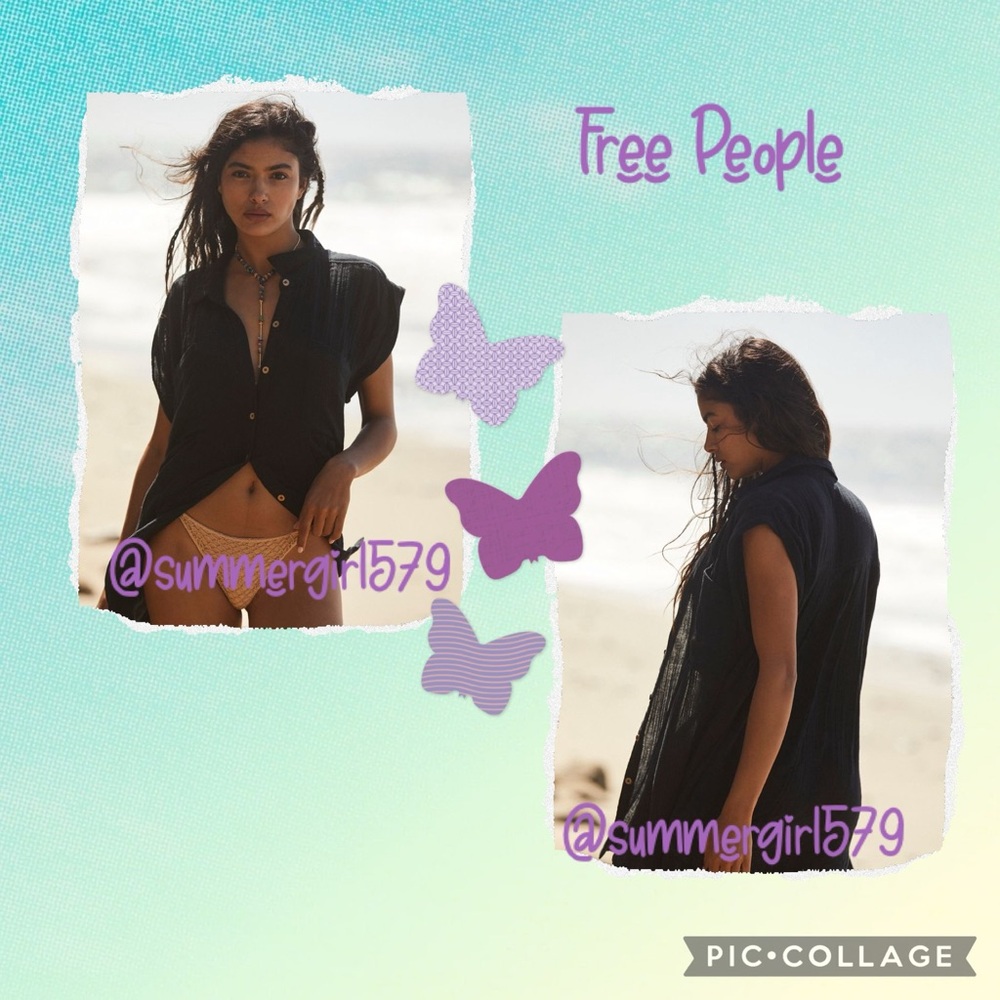 Free People Not so Basic Shirt Dress Tunic